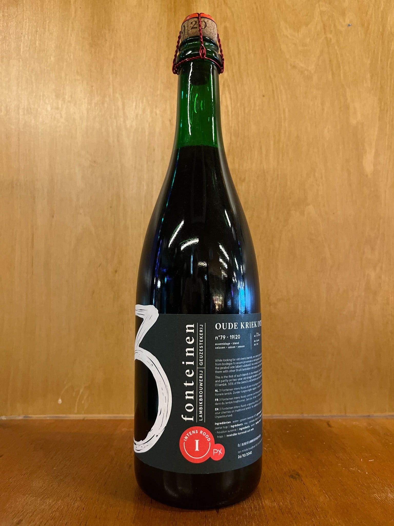 3 Fonteinen Oude Kriek Intens Rood - 750ml